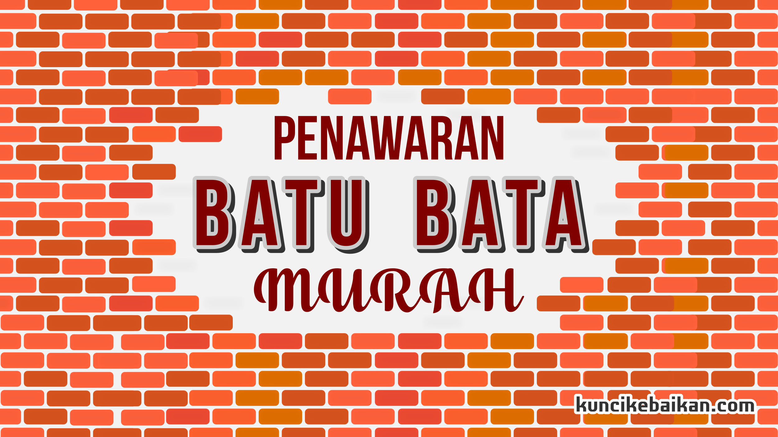 Penawaran Wakaf Batu Bata MURAH