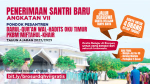 penerimaan santri baru-gratis