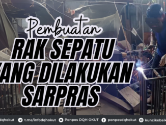 PEMBUATAN RAK SEPATU YANG DILAKUKAN SARPRAS