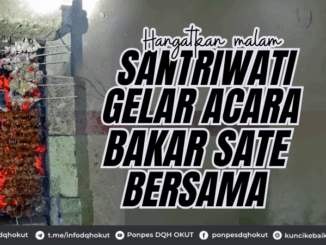 Hangakan Malam Santriwati Gelar Acara Bakar Sate Bersama