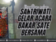 Hangakan Malam Santriwati Gelar Acara Bakar Sate Bersama