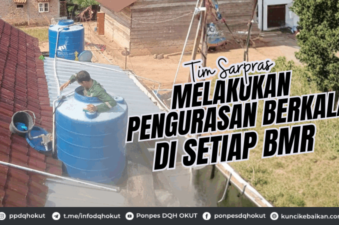 Tim Sarpras Melakukan Pengurasan Berkala Di setiap BMR