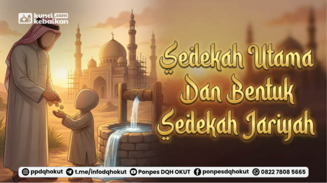 sedekah utama dan sedekah jariyah