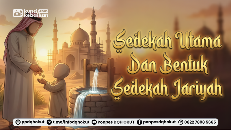 sedekah utama dan sedekah jariyah