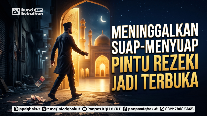 meninggalkan suap menyuap pintu rezeki jadi terbuka