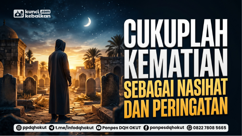 cukuplah kematian sebagai nasihat