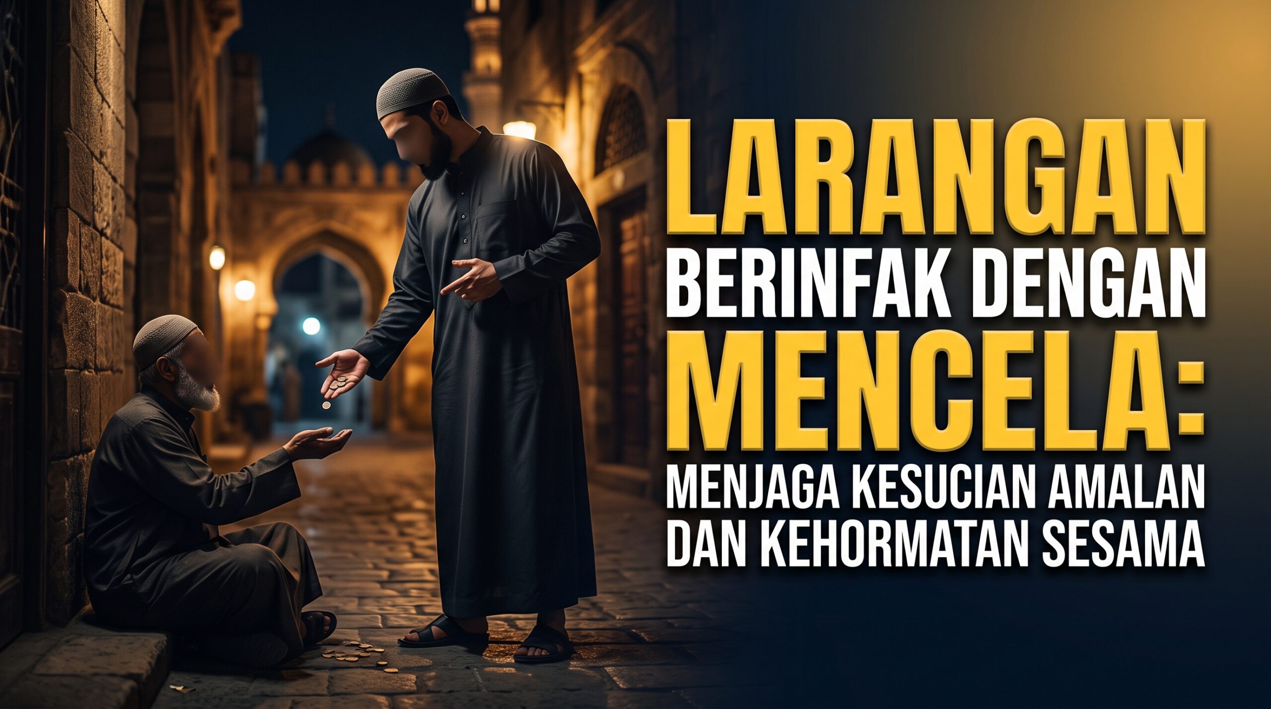 larangan berinfak dengan mencela